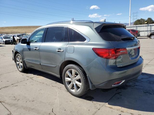 5FRYD4H81EB039406 - 2014 ACURA MDX ADVANCE GRAY photo 2