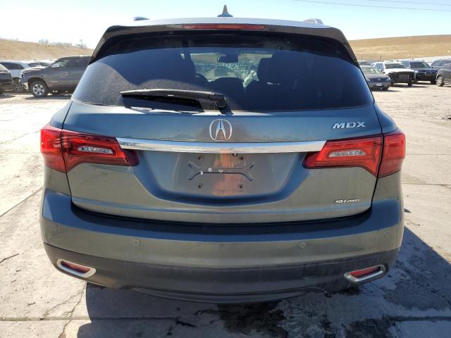 5FRYD4H81EB039406 - 2014 ACURA MDX ADVANCE GRAY photo 6