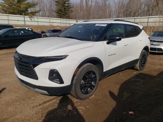 3GNKBCR43NS214031 - 2022 CHEVROLET BLAZER 2LT WHITE photo 1