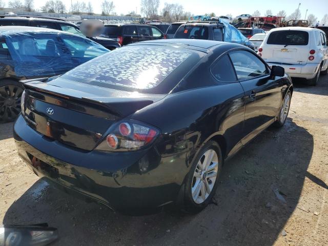 KMHHM66D48U296189 - 2008 HYUNDAI TIBURON GS BLACK photo 3