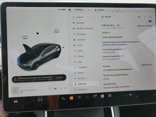 5YJ3E1EAXKF464231 - 2019 TESLA MODEL 3 GRAY photo 9