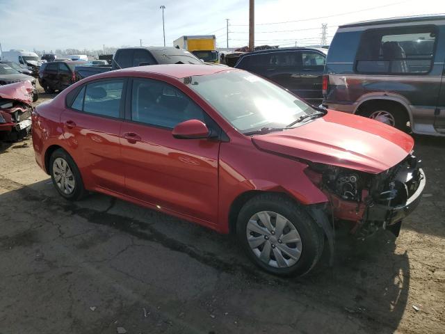 3KPA24AD9LE299314 - 2020 KIA RIO LX RED photo 4