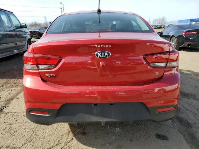 3KPA24AD9LE299314 - 2020 KIA RIO LX RED photo 6