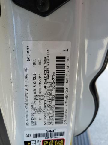 5TFSX5EN6KX065922 - 2019 TOYOTA TACOMA ACCESS CAB თეთრი ფოტო 12