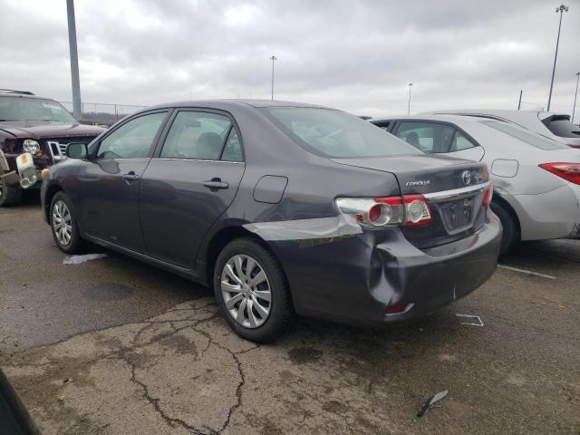 5YFBU4EE4DP206314 - 2013 TOYOTA COROLLA BASE GRAY photo 2