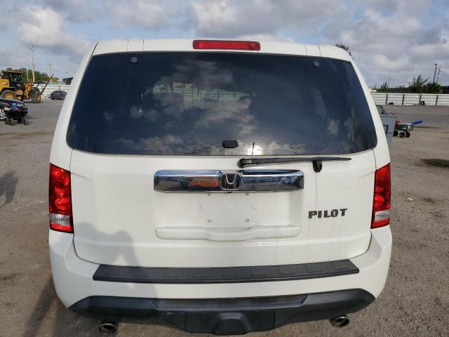 5FNYF3H50FB006412 - 2015 HONDA PILOT EXL WHITE photo 6