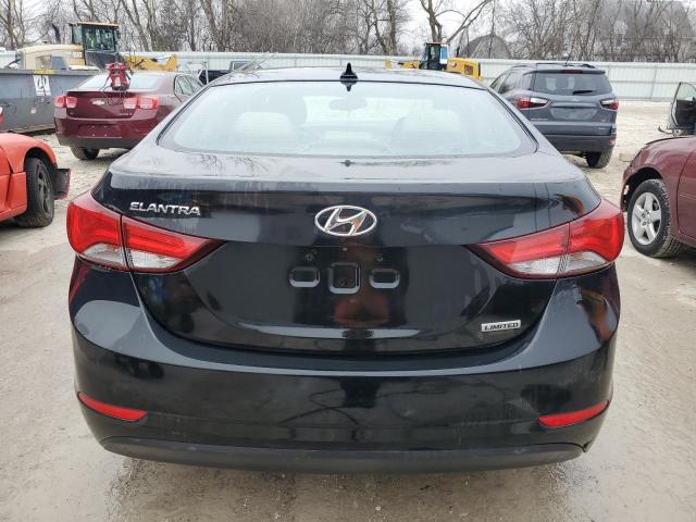 KMHDH4AE0FU326843 - 2015 HYUNDAI ELANTRA SE BLACK photo 6