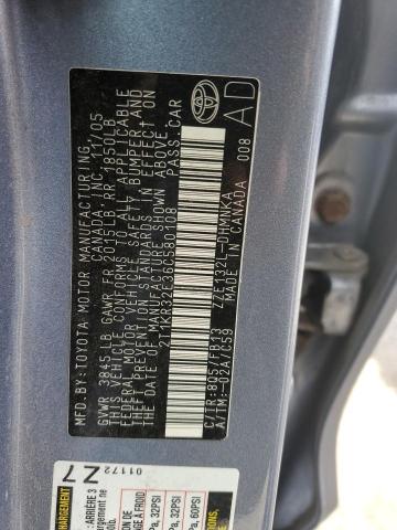 2T1KR32E36C580108 - 2006 TOYOTA COROLLA MA XR BLUE photo 12