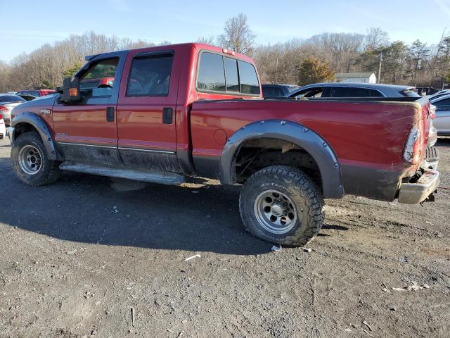 1FTNW21F0XEE85448 - 1999 FORD F250 SUPER DUTY RED photo 2