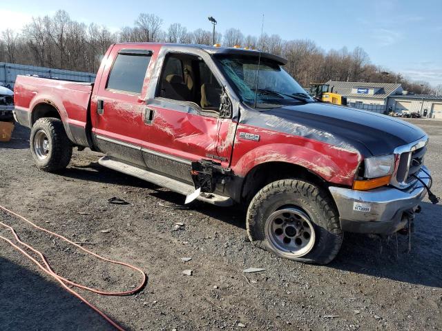 1FTNW21F0XEE85448 - 1999 FORD F250 SUPER DUTY RED photo 4