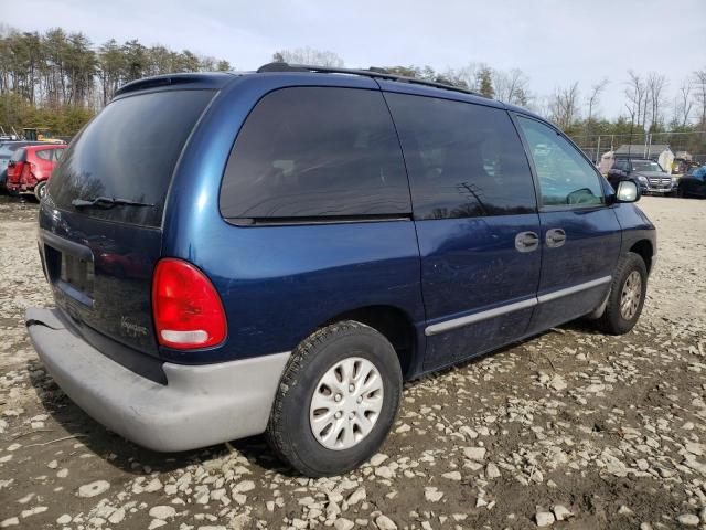 2P4FP25B5YR536922 - 2000 PLYMOUTH VOYAGER BLUE photo 3