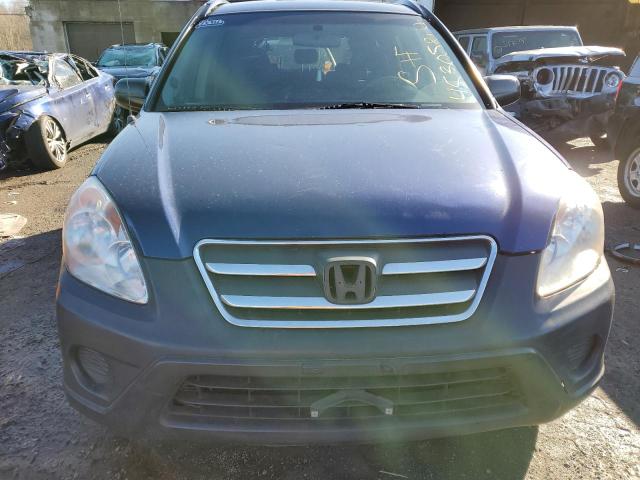 JHLRD68535C018144 - 2005 HONDA CR-V LX BLUE photo 5