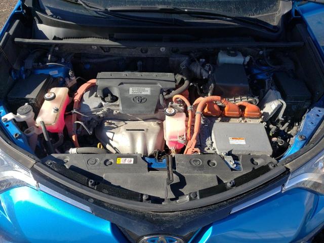 JTMRJREVXJD249574 - 2018 TOYOTA RAV4 HV LE BLUE photo 12