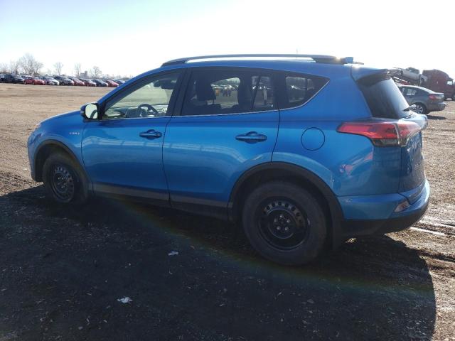 JTMRJREVXJD249574 - 2018 TOYOTA RAV4 HV LE BLUE photo 2