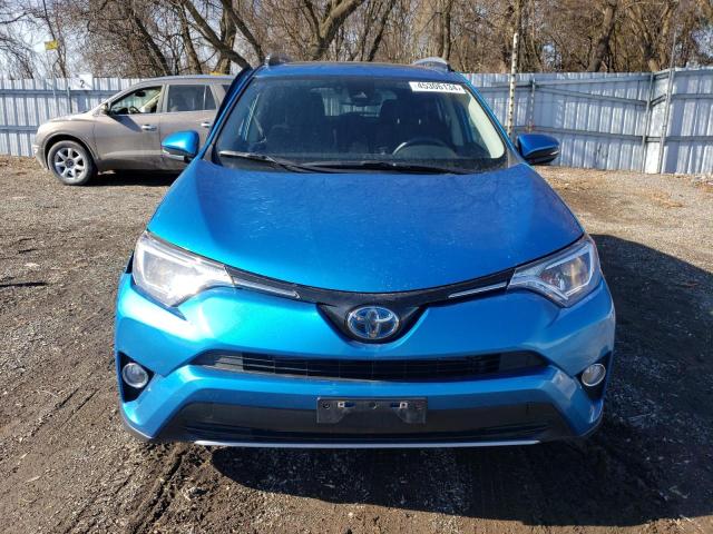 JTMRJREVXJD249574 - 2018 TOYOTA RAV4 HV LE BLUE photo 5