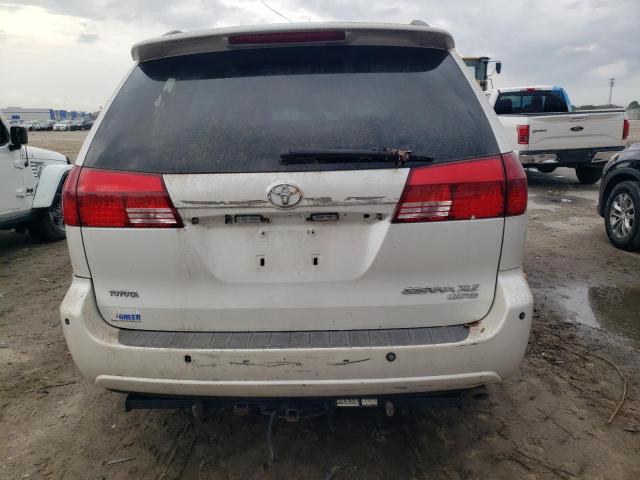 5TDZA22C44S183008 - 2004 TOYOTA SIENNA XLE WHITE photo 6