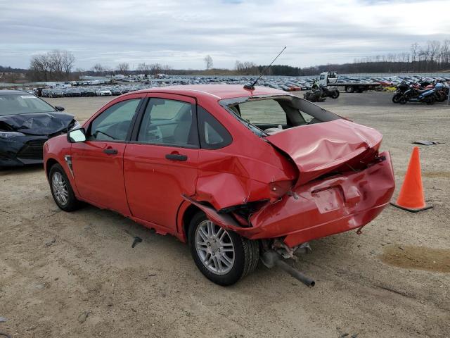 1FAHP35N88W183859 - 2008 FORD FOCUS SE RED photo 2