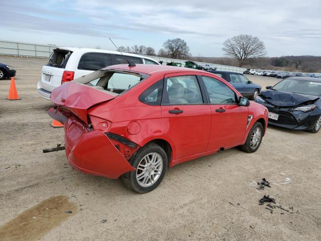 1FAHP35N88W183859 - 2008 FORD FOCUS SE RED photo 3