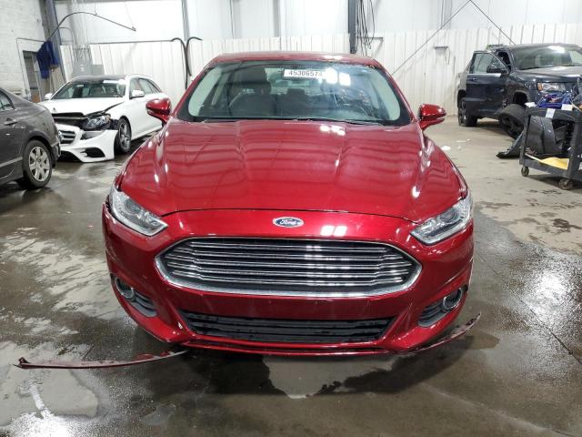 1FA6P0HD1G5122057 - 2016 FORD FUSION SE MAROON photo 5