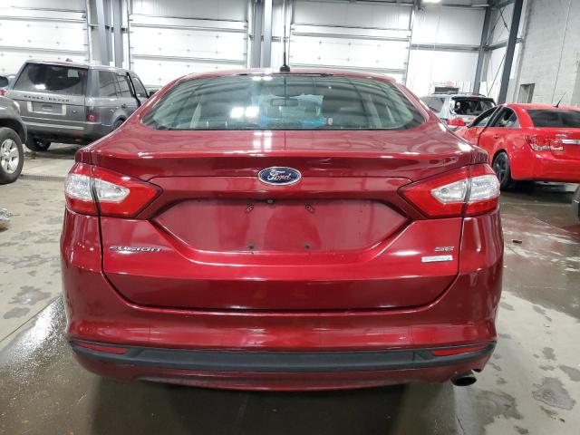 1FA6P0HD1G5122057 - 2016 FORD FUSION SE MAROON photo 6