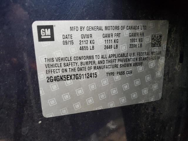 2G4GK5EX7G9112415 - 2016 BUICK REGAL 蓝色 照片 12