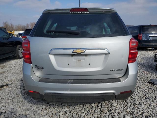 1GNFLEEK8GZ105651 - 2016 CHEVROLET EQUINOX LS SILVER photo 6