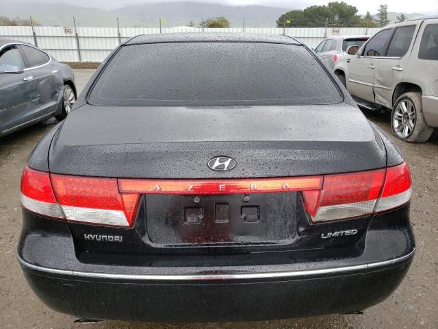 KMHFC46F36A059210 - 2006 HYUNDAI AZERA SE BLACK photo 6