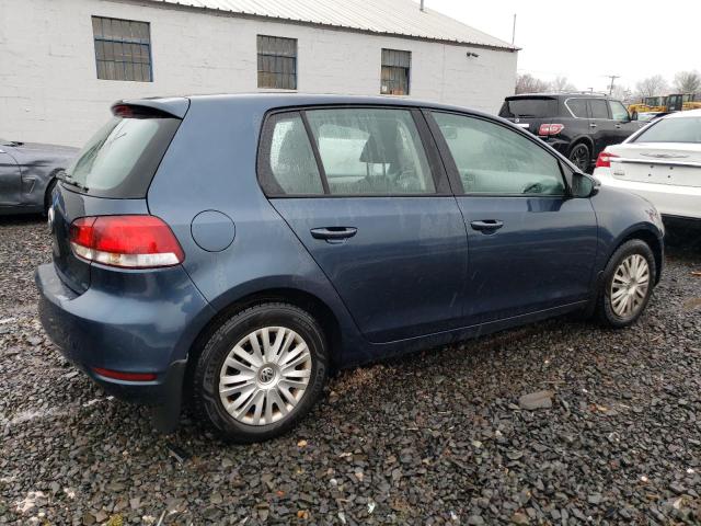 WVWDB7AJ7BW161845 - 2011 VOLKSWAGEN GOLF BLUE photo 3