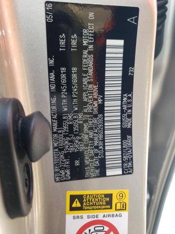 5TDJKRFH8GS293928 - 2016 TOYOTA HIGHLANDER XLE CREAM photo 13