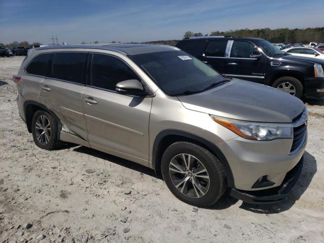 5TDJKRFH8GS293928 - 2016 TOYOTA HIGHLANDER XLE CREAM photo 4