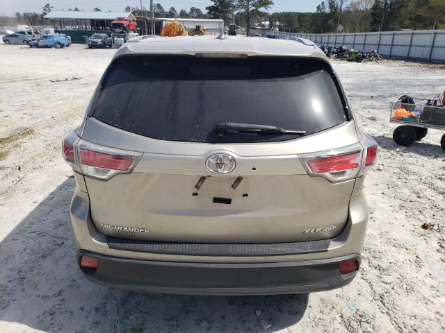 5TDJKRFH8GS293928 - 2016 TOYOTA HIGHLANDER XLE CREAM photo 6