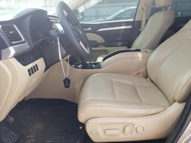 5TDJKRFH8GS293928 - 2016 TOYOTA HIGHLANDER XLE CREAM photo 7