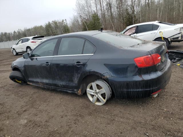 3VWWL7AJ2BM008972 - 2011 VOLKSWAGEN JETTA TDI BLACK photo 2