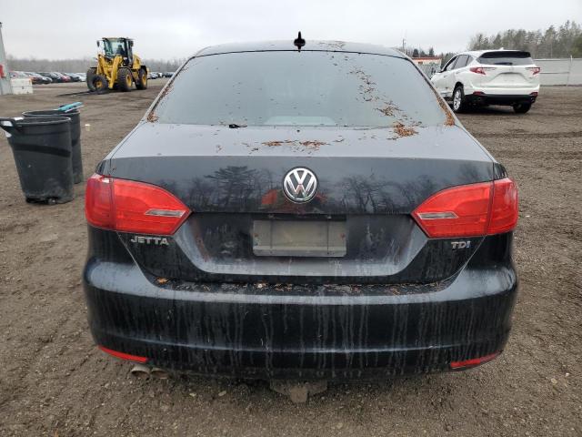 3VWWL7AJ2BM008972 - 2011 VOLKSWAGEN JETTA TDI BLACK photo 6