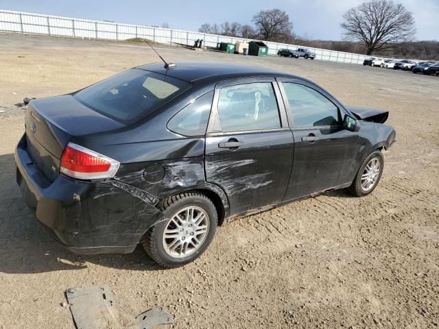 1FAHP3FN4BW110915 - 2011 FORD FOCUS SE BLACK photo 3