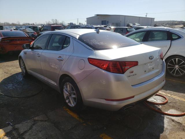 KNAGM4A71B5144231 - 2011 KIA OPTIMA LX SILVER photo 2