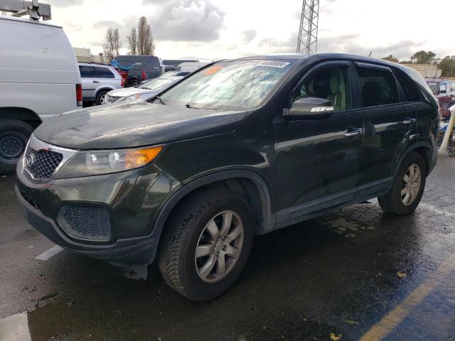 5XYKT3A16CG191303 - 2012 KIA SORENTO BASE GREEN photo 1