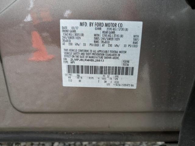 2LMPJ8LR4HBL28813 - 2017 LINCOLN MKX RESERVE Boz foto 13