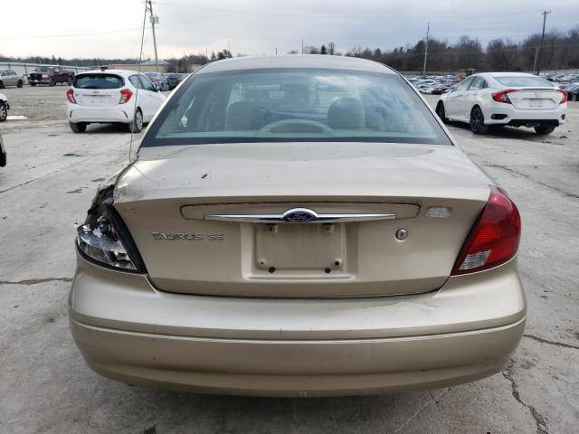 1FAFP53U71G169156 - 2001 FORD TAURUS SE GOLD photo 6