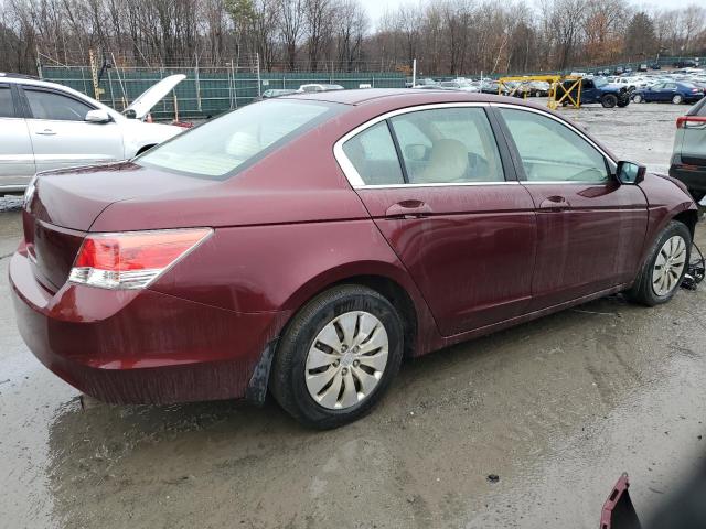 1HGCP26379A153179 - 2009 HONDA ACCORD LX MAROON photo 3