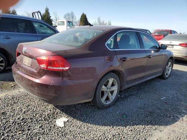 1VWAT7A38EC063637 - 2014 VOLKSWAGEN PASSAT S MAROON photo 3