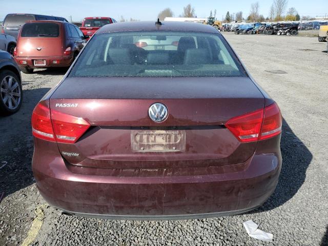 1VWAT7A38EC063637 - 2014 VOLKSWAGEN PASSAT S MAROON photo 6