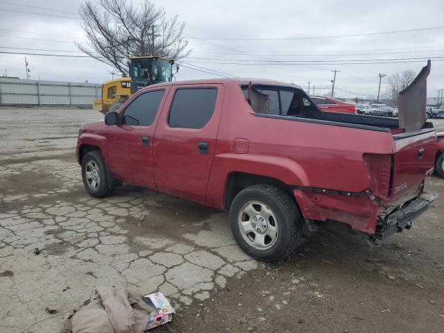 2HJYK162X6H547367 - 2006 HONDA RIDGELINE RT RED photo 2