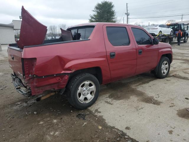 2HJYK162X6H547367 - 2006 HONDA RIDGELINE RT RED photo 3