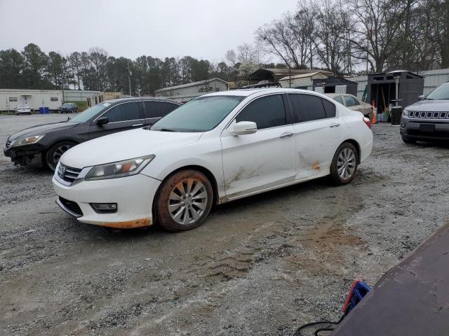 1HGCR2F85DA014912 - 2013 HONDA ACCORD EXL WHITE photo 1