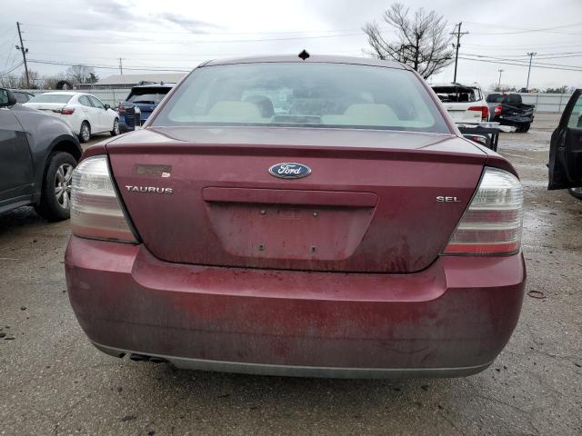 1FAHP24W08G155231 - 2008 FORD TAURUS SEL MAROON photo 6