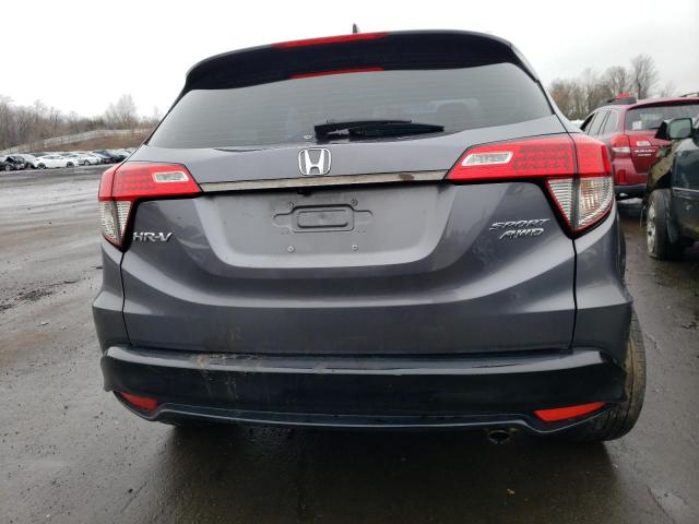 3CZRU6H17LM716143 - 2020 HONDA HR-V SPORT GRAY photo 6