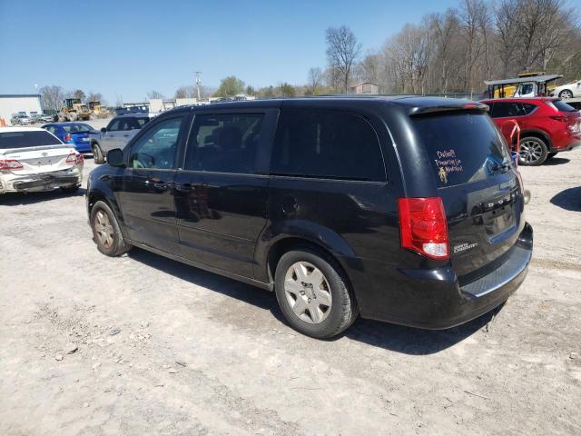 2C4RDGBG4CR324433 - 2012 DODGE GRAND CARA SE BLACK photo 2