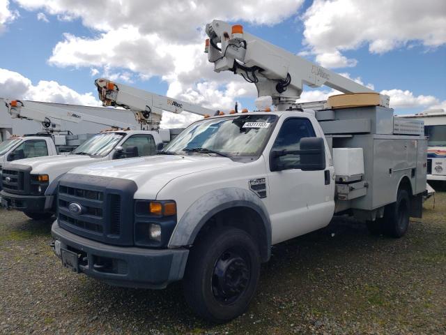 1FD4F46Y38EB78287 - 2008 FORD F450 SUPER DUTY WHITE photo 1