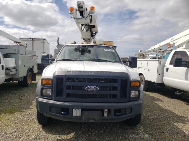 1FD4F46Y38EB78287 - 2008 FORD F450 SUPER DUTY WHITE photo 5